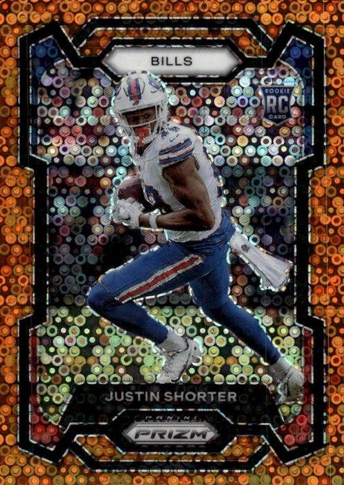2023 Panini Prizm Football Disco Justin Shorter #310 PSA 9