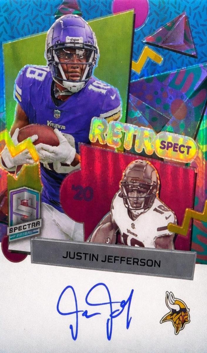 2023 Panini Spectra Football Psychedelic Justin Jefferson #RS-JJ