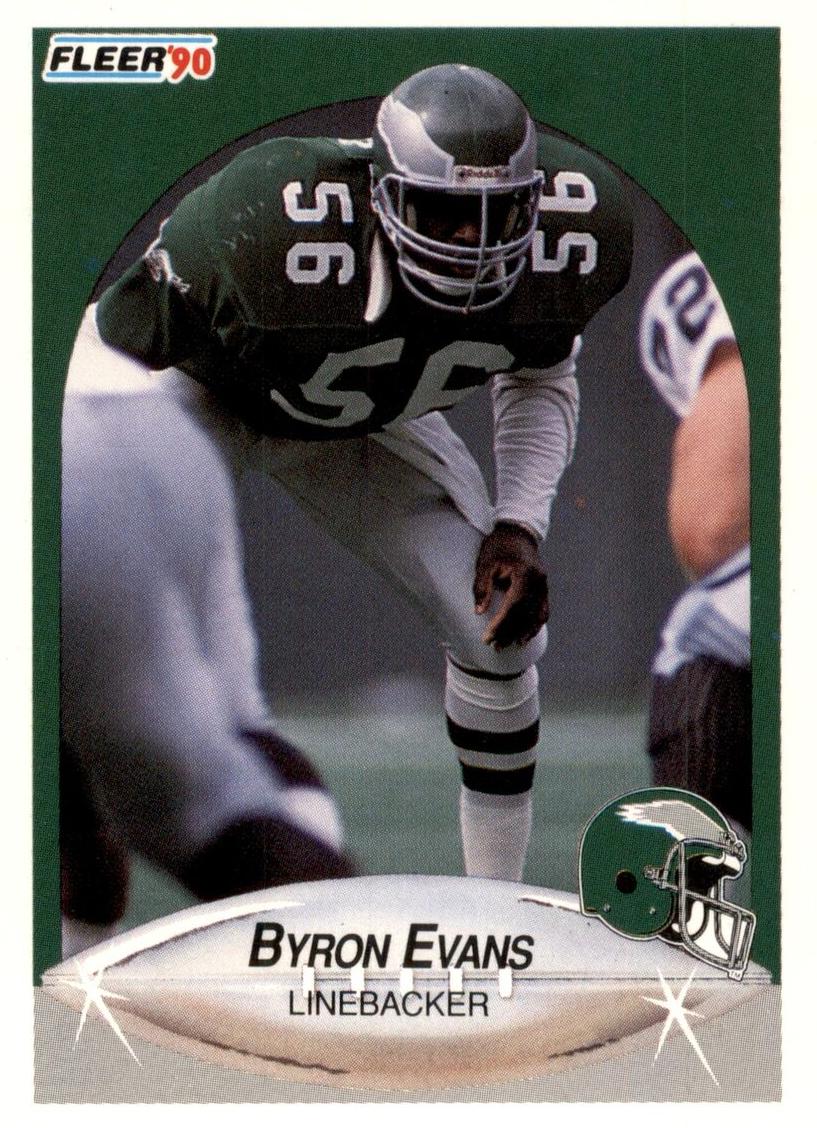 1990 Fleer Football Byron Evans #83