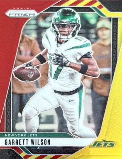 2024 Panini Prizm Football Red and Yellow Garrett Wilson #224