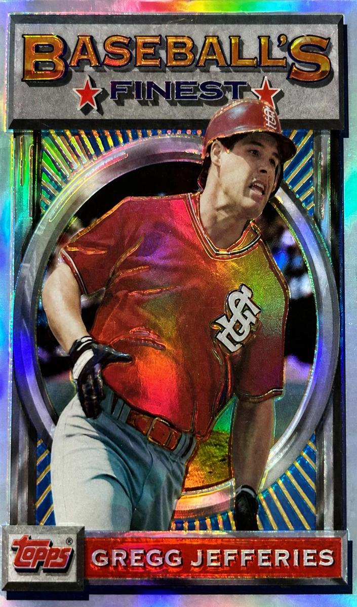 1993 Topps Finest Baseball Refractor Gregg Jefferies #83