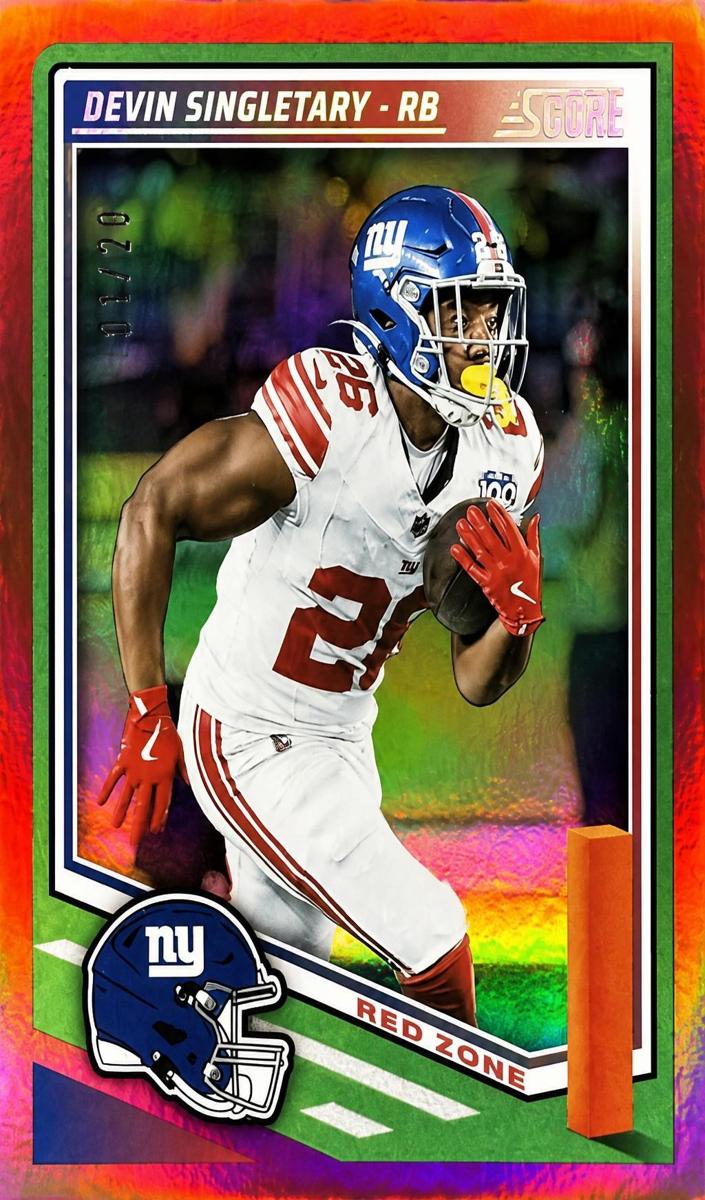 2025 Panini Score Football Red Zone Devin Singletary #234