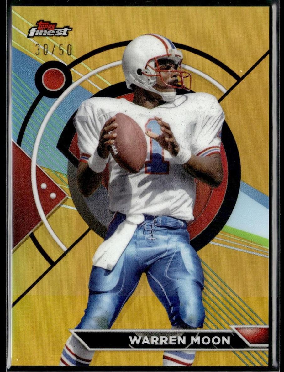2023 Topps Composite Football Gold Refractor Warren Moon #190