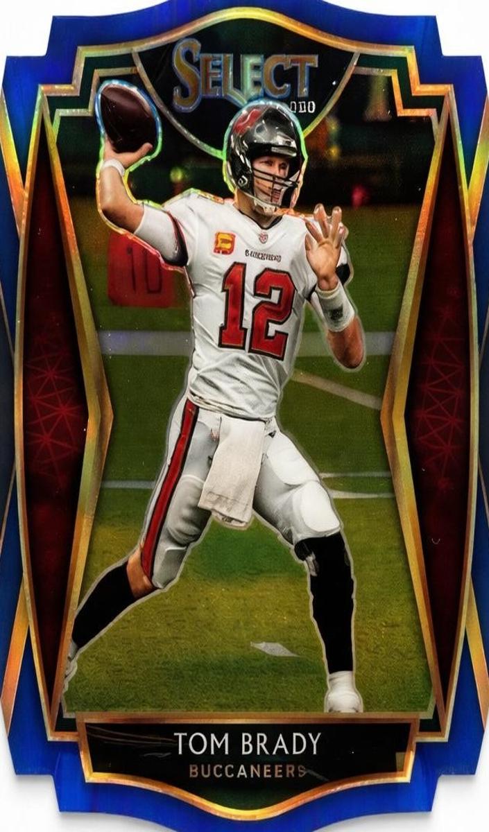 2020 Panini Select Football Die-Cut Blue Tom Brady #101 PSA 9