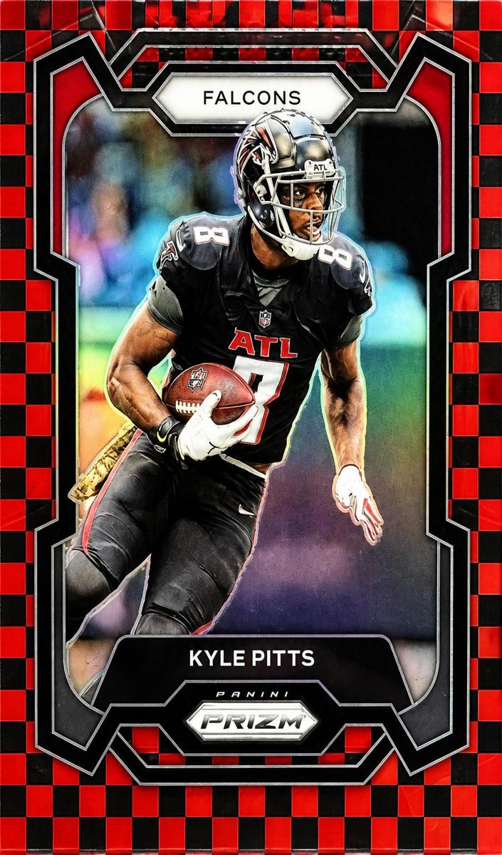 2023 Panini Prizm Football Black and Red Checker Kyle Pitts #11
