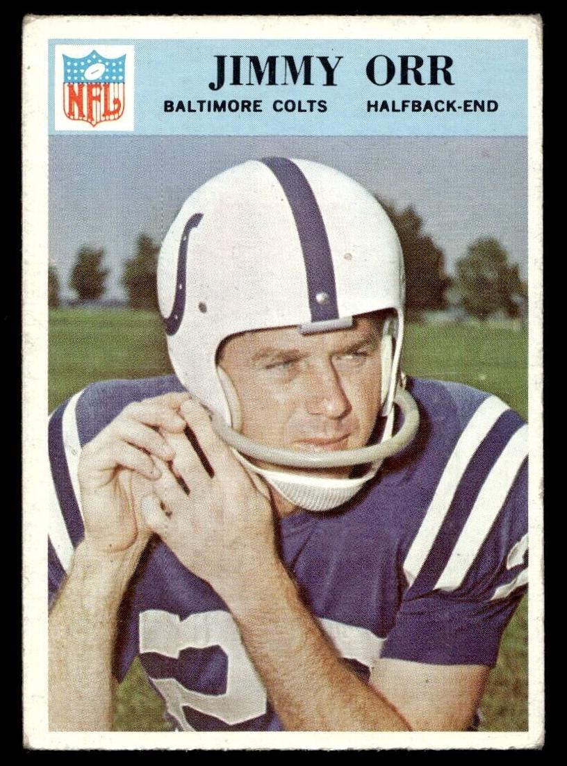 1966 Philadelphia Football Jimmy Orr #22 PSA 7