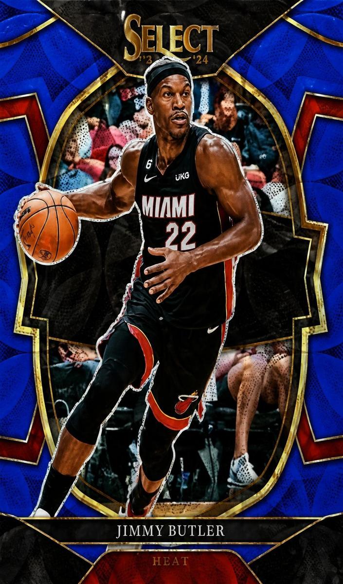 2022 Panini Select Basketball Blue Scope Jimmy Butler #8 PSA 9