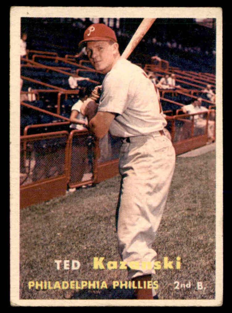 1957 Topps Baseball Ted Kazanski #27
