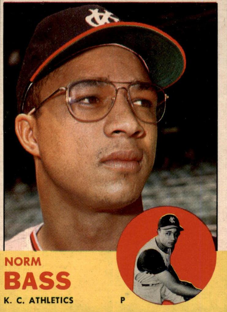 1963 Topps Baseball Norm Bass #461