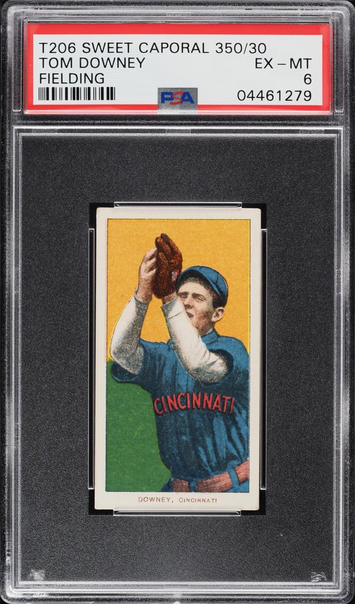 1909-11 T206 Baseball Fielding Tom Downey #NNO PSA AUTH