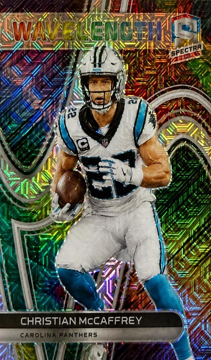 2022 Panini Spectra Football Meta Christian McCaffrey #WVE-10