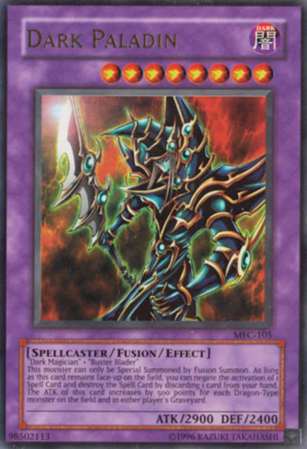 2003 Yu-Gi-Oh! Magician's Force Dark Paladin #MFC-105 PSA 9