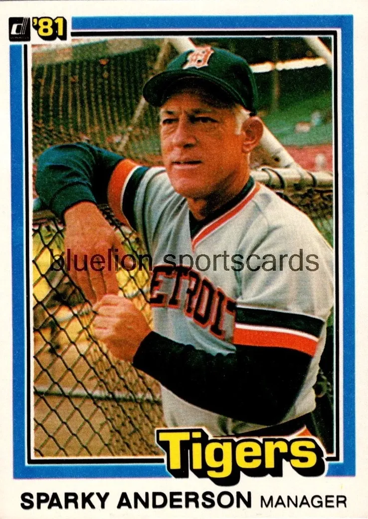 1981 Donruss Baseball Sparky Anderson #370
