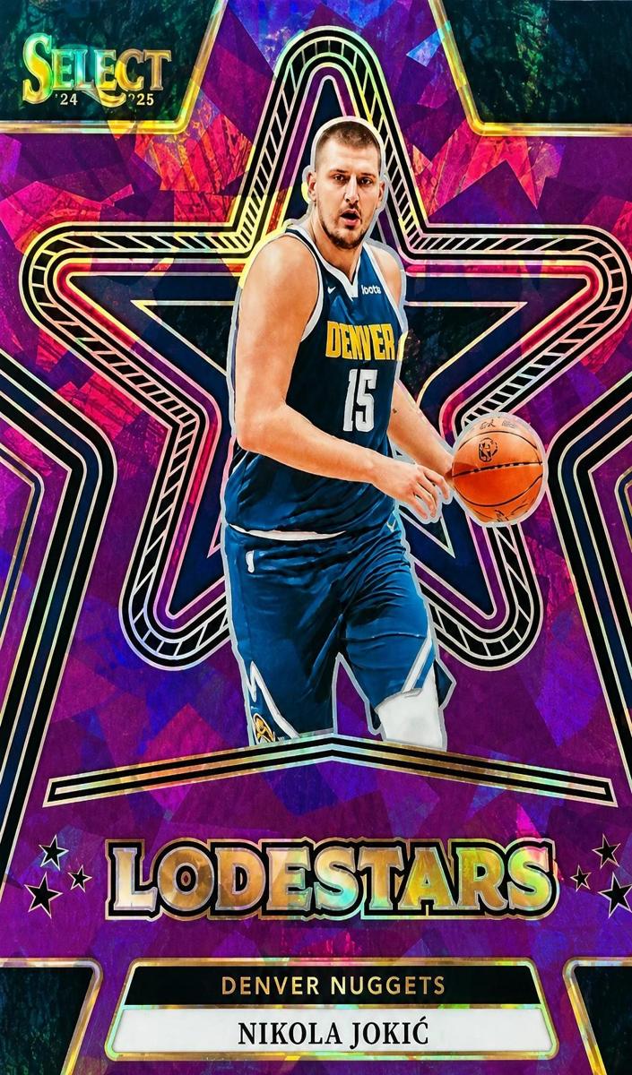 2024 Panini Select Basketball Purple Cracked Ice Nikola Jokic #7