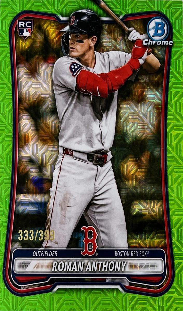 2026 Bowman Mega Box Baseball Neon Green Mojo Refractor Roman Anthony #18