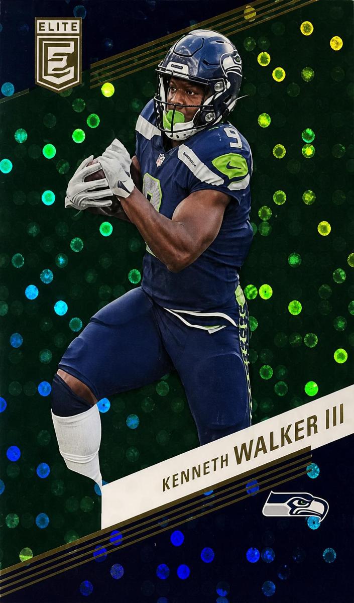2023 Donruss Elite Football Green Disco Kenneth Walker III #64