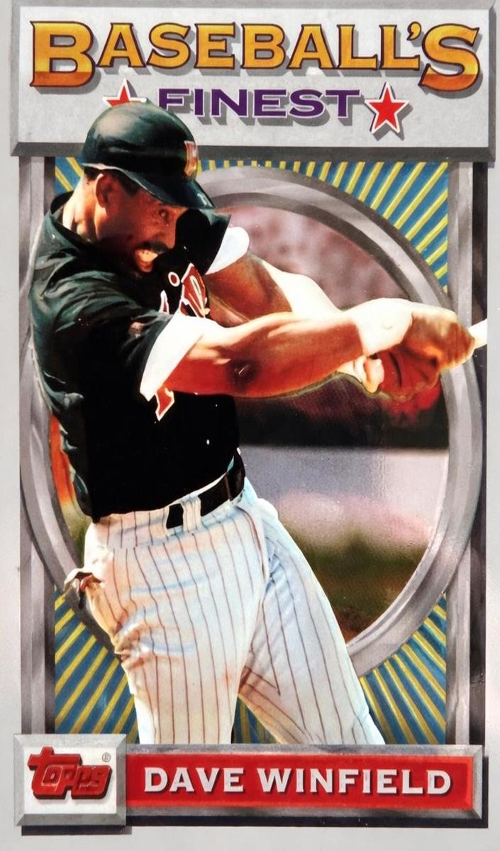 1993 Topps Finest Baseball Dave Winfield #162
