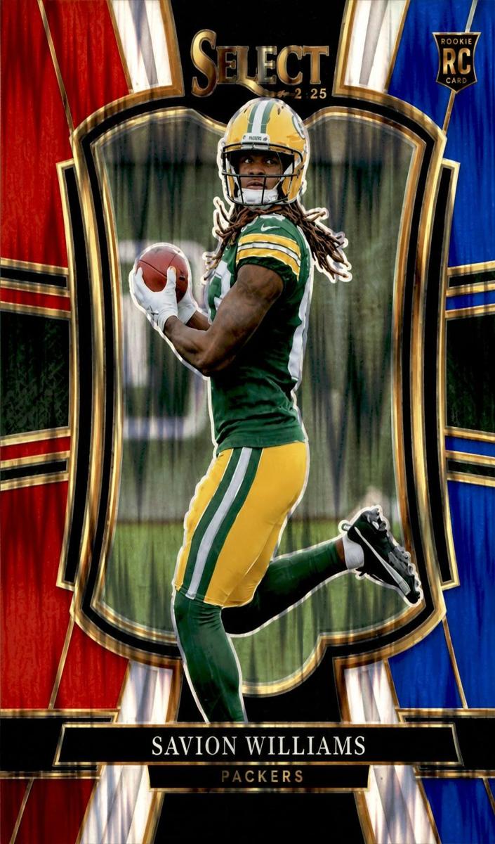 2025 Panini Select Football Red and Blue Shock Savion Williams #167