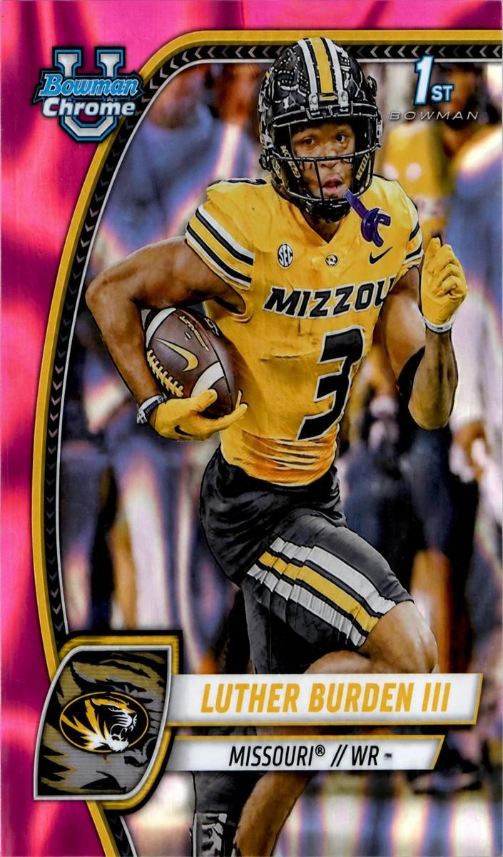 2024 Bowman Chrome University Football Pink Lava Luther Burden III #123