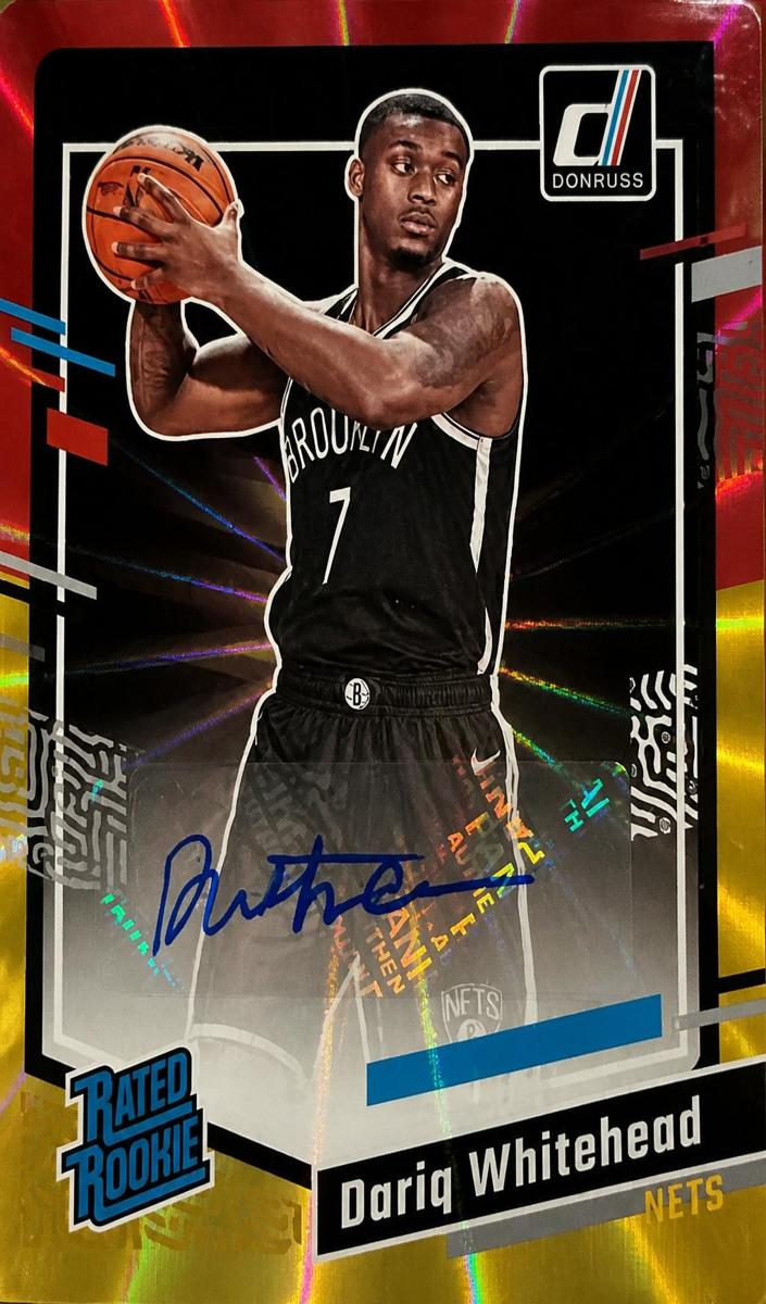 2023 Panini Donruss Basketball Holo Red and Gold Laser Dariq Whitehead #299