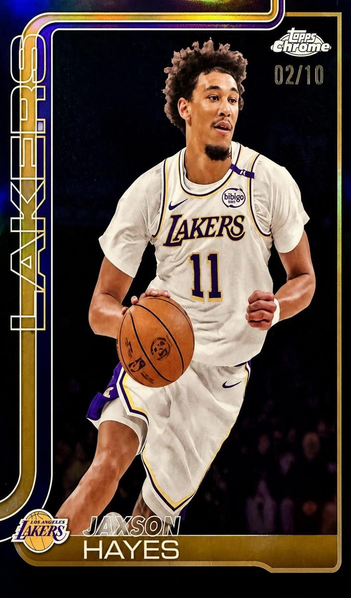 2025 Topps Chrome Basketball Black Refractor Jaxson Hayes #125