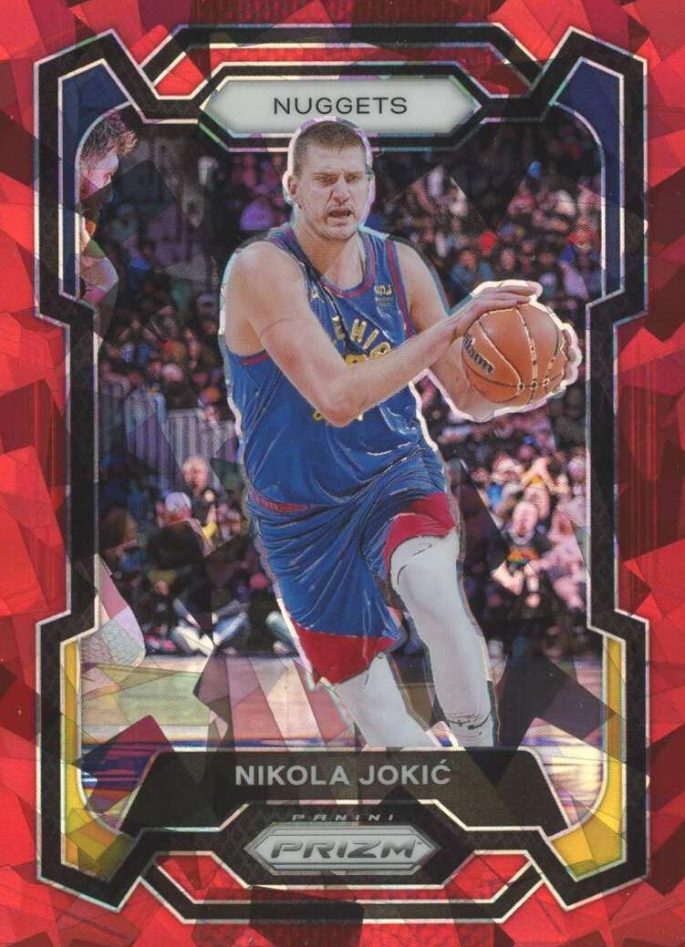 2023 Panini Prizm Basketball Red Ice Nikola Jokic #17 PSA 10
