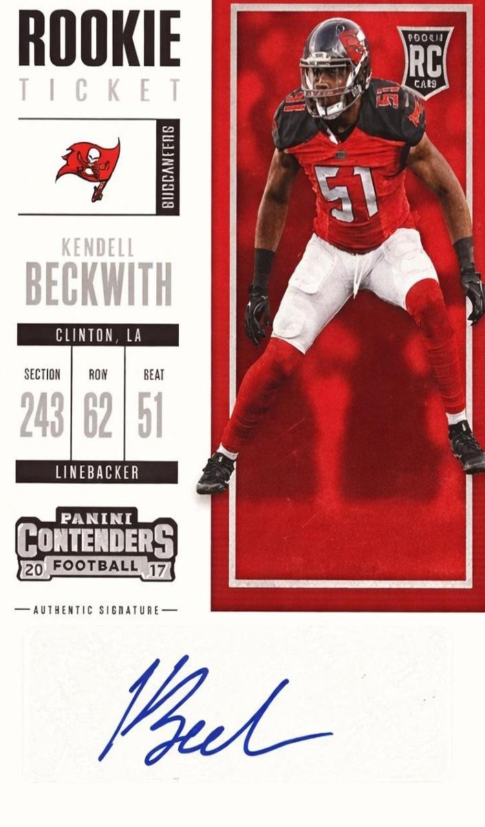 2017 Panini Contenders Football Kendell Beckwith #198