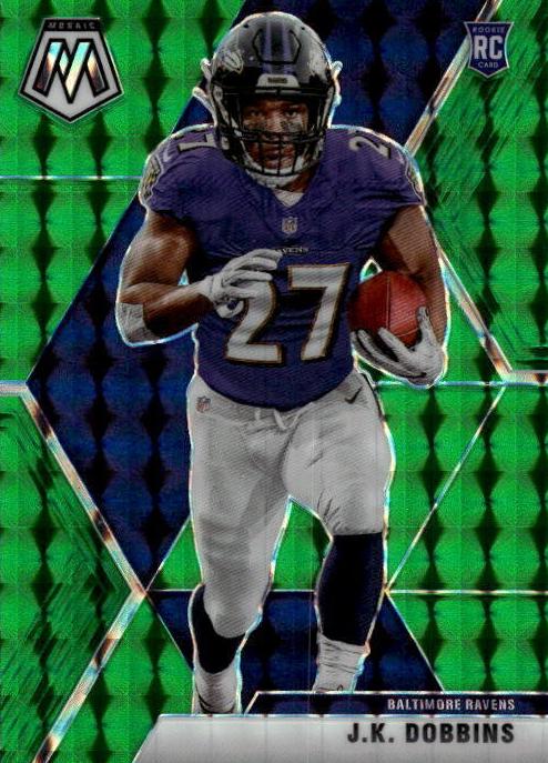 2020 Panini Mosaic Football Mosaic Green J.K. Dobbins #223