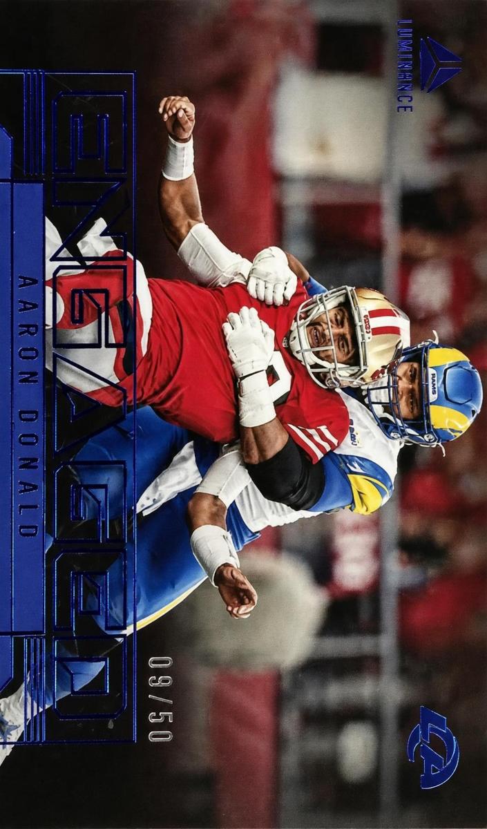 2023 Panini Luminance Football Blue Aaron Donald #EN-8