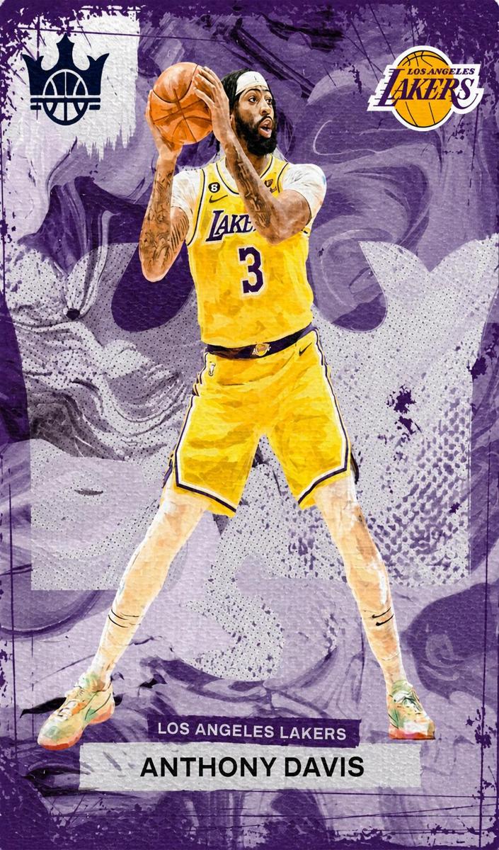 2023 Panini Court Kings Basketball Sapphire Anthony Davis #20