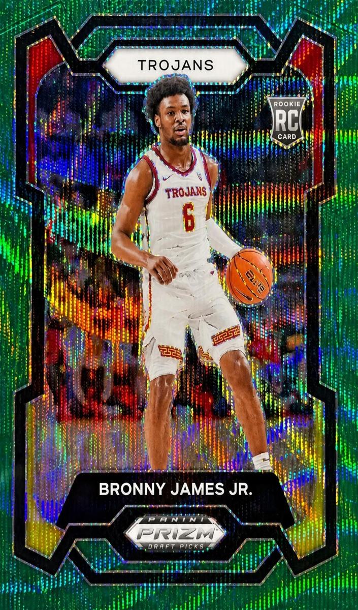 2024 Panini Prizm Draft Picks Basketball Green Wave Bronny James Jr. #86