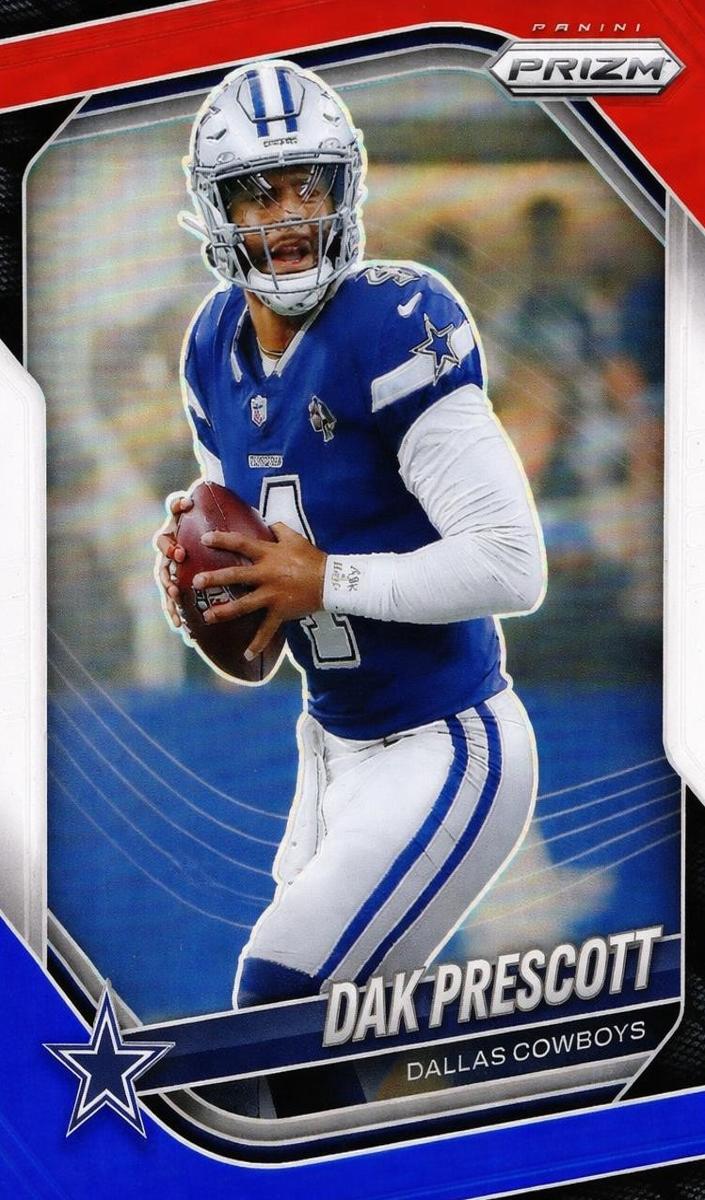 2025 Panini Prizm Football Red White and Blue Dak Prescott #57