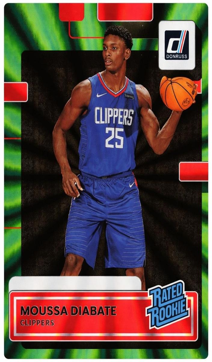 2022 Panini Donruss Basketball Holo Green Laser Moussa Diabate #237