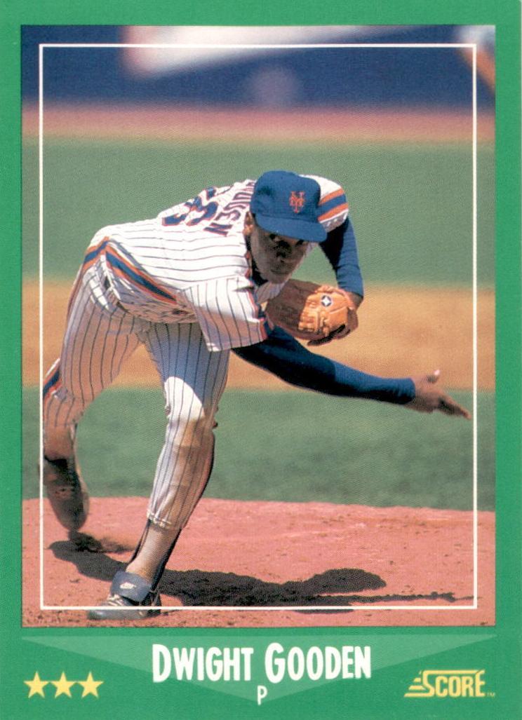 1988 Score Baseball Dwight Gooden #350 PSA 9