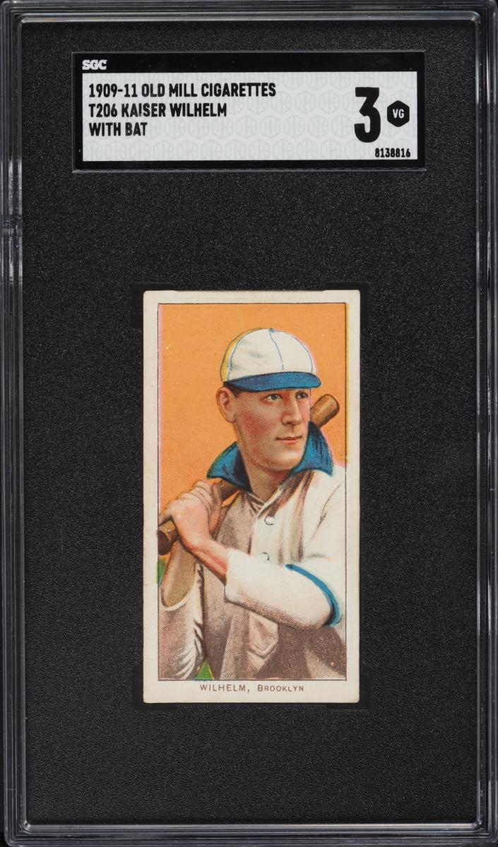 1909-11 T206 Baseball With Bat Kaiser Wilhelm #NNO PSA 4