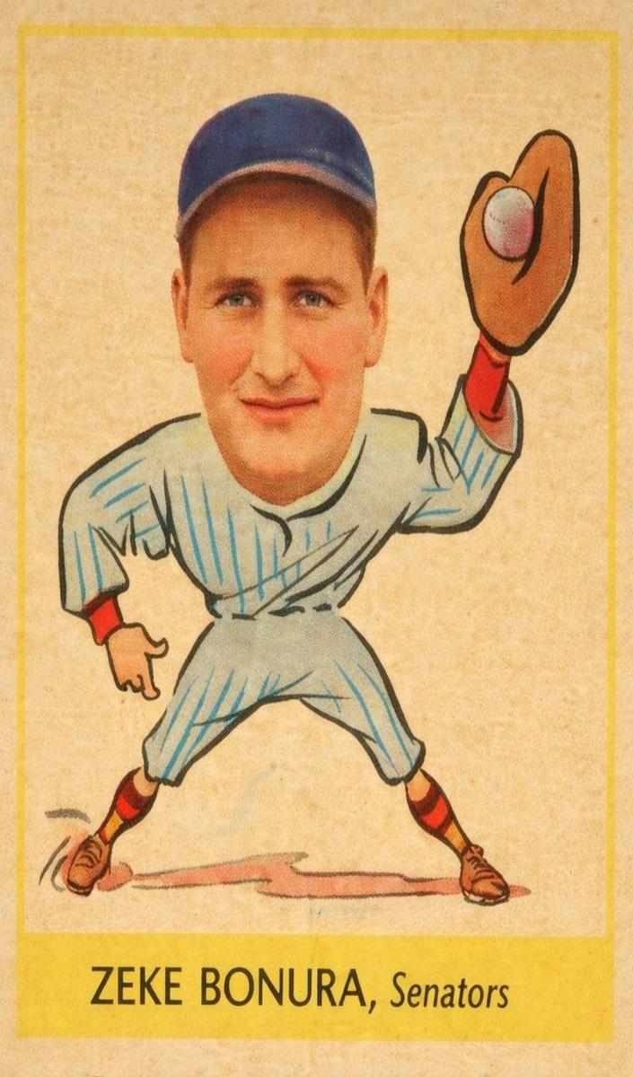 1938 Goudey Baseball Zeke Bonura #252 PSA 3.5