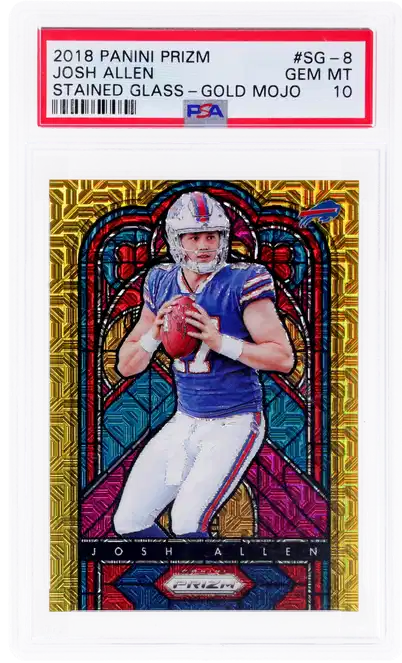 2018 Panini Prizm Football Gold Mojo Josh Allen #SG-8 PSA 9