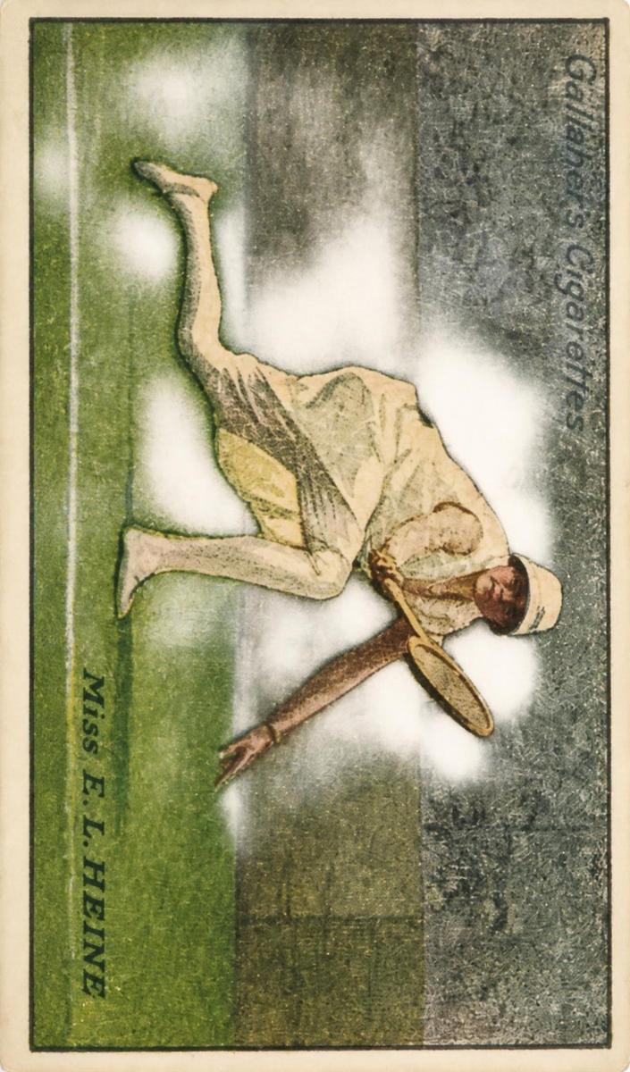 1928 Gallaher Ltd. Lawn Tennis Celebrities Tennis Miss E. L. Heine #28