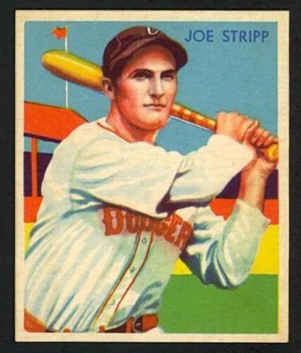 1936 Diamond Stars Baseball Joe Stripp #89 PSA 5