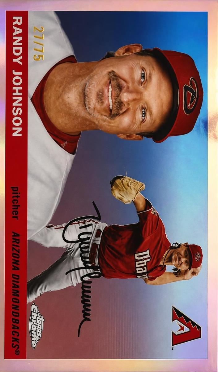 2025 Topps Chrome Platinum Baseball Rose Gold Refractor Randy Johnson #326