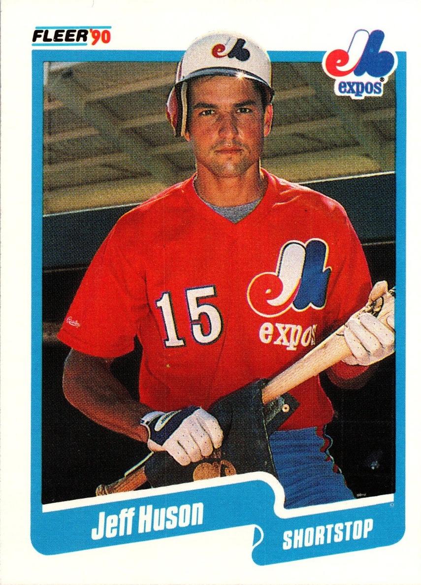 1990 Fleer Baseball Jeff Huson #350