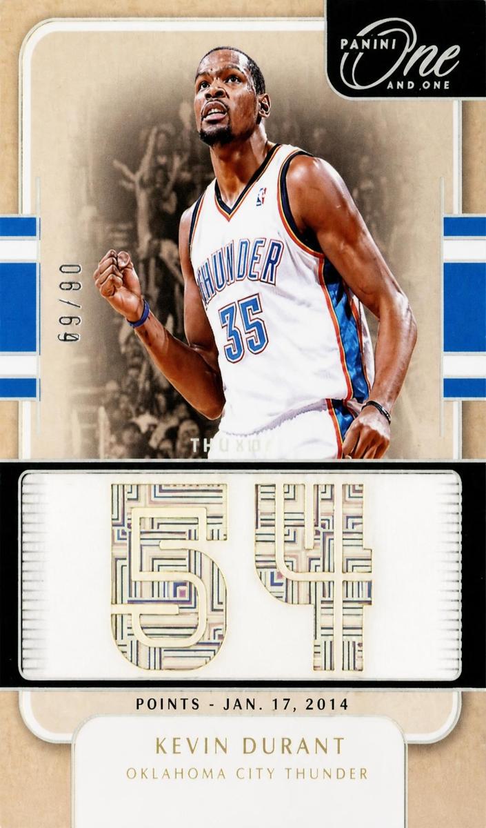 2024 Panini One and One Basketball Kevin Durant #14 PSA 8