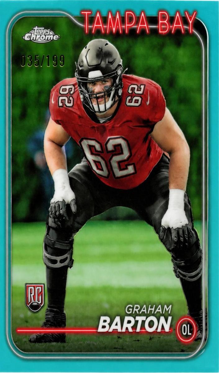 2024 Topps Chrome Football Aqua Refractor Graham Barton #288
