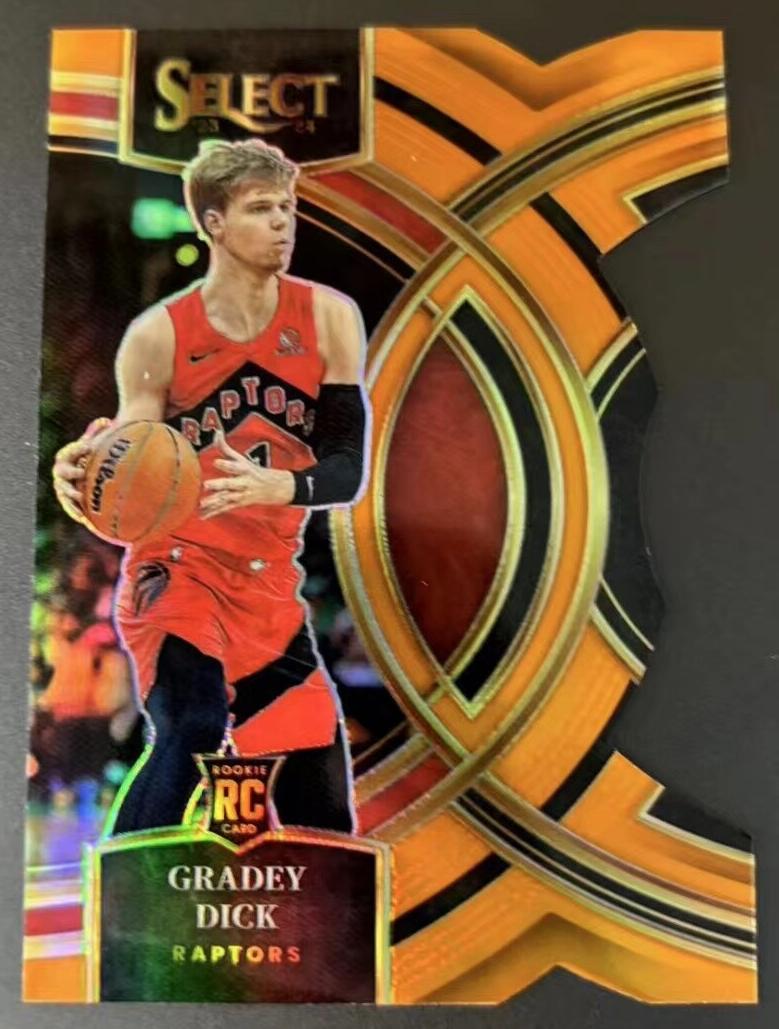 2023 Panini Select Basketball Die-Cut Orange Gradey Dick #126