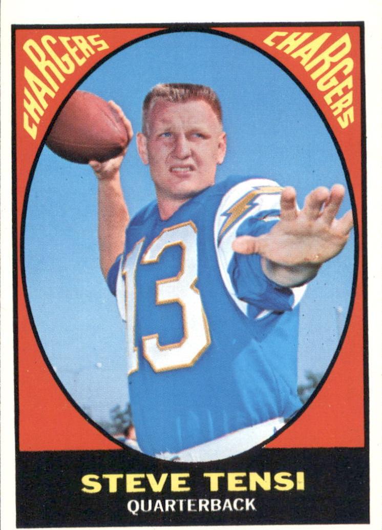 1967 Topps Football Steve Tensi #119 PSA 8
