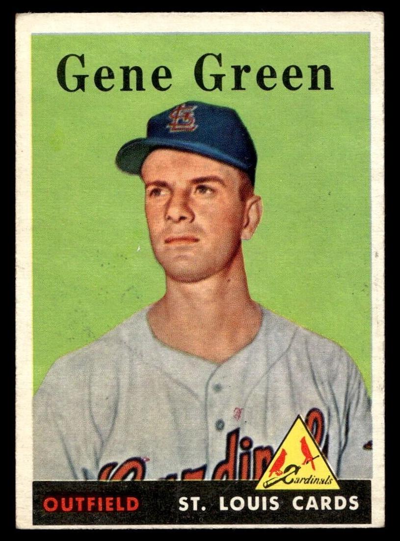 1958 Topps Baseball Gene Green #366 PSA 7
