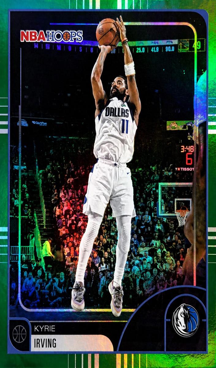 2025 Topps NBA Hoops Basketball Green Hoops Kyrie Irving #25