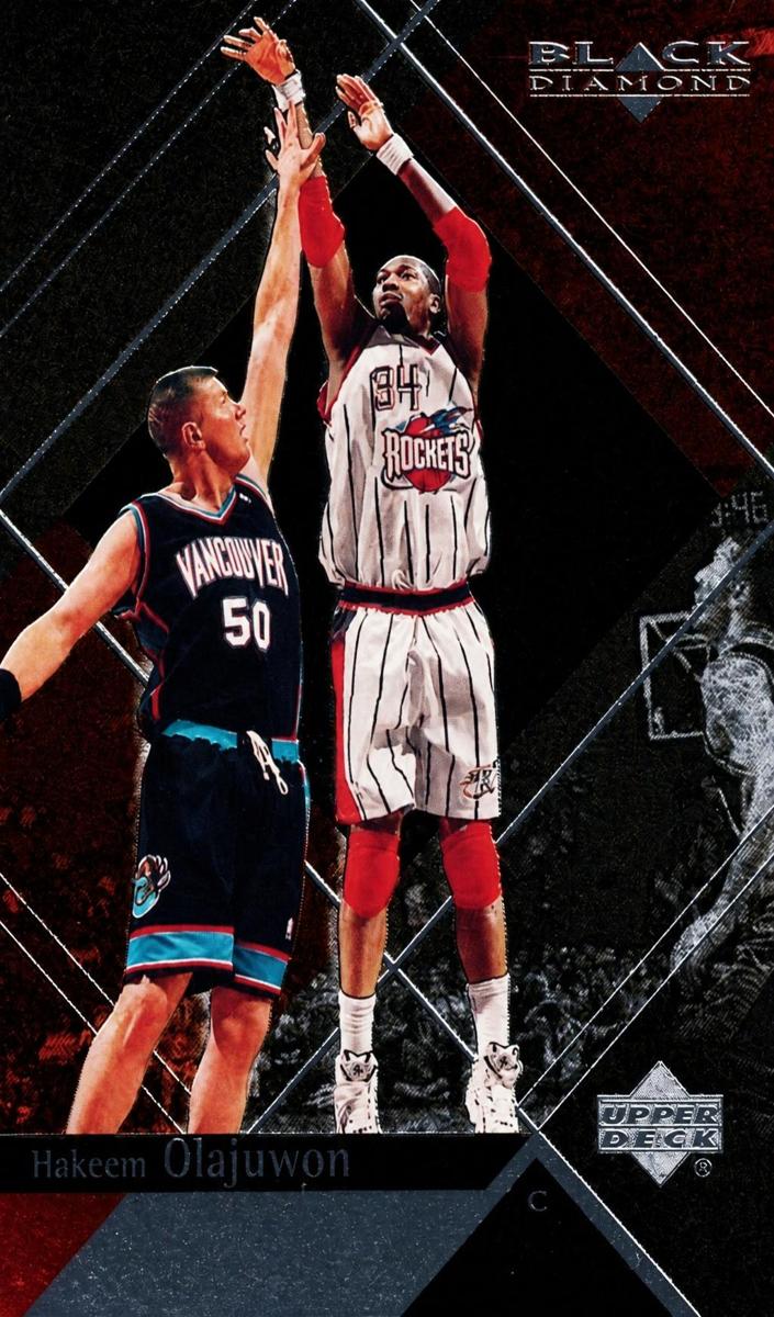1999 Upper Deck Black Diamond Basketball Hakeem Olajuwon #28