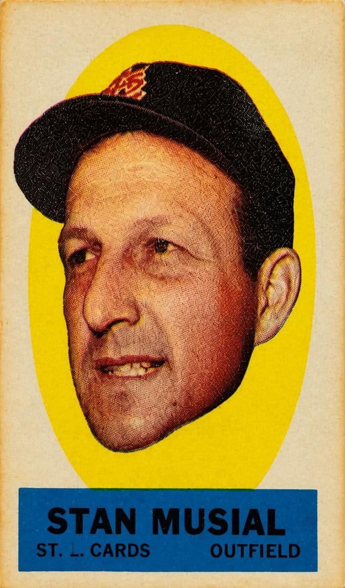 1963 Topps Baseball Blank Back Stan Musial #NNO PSA 6