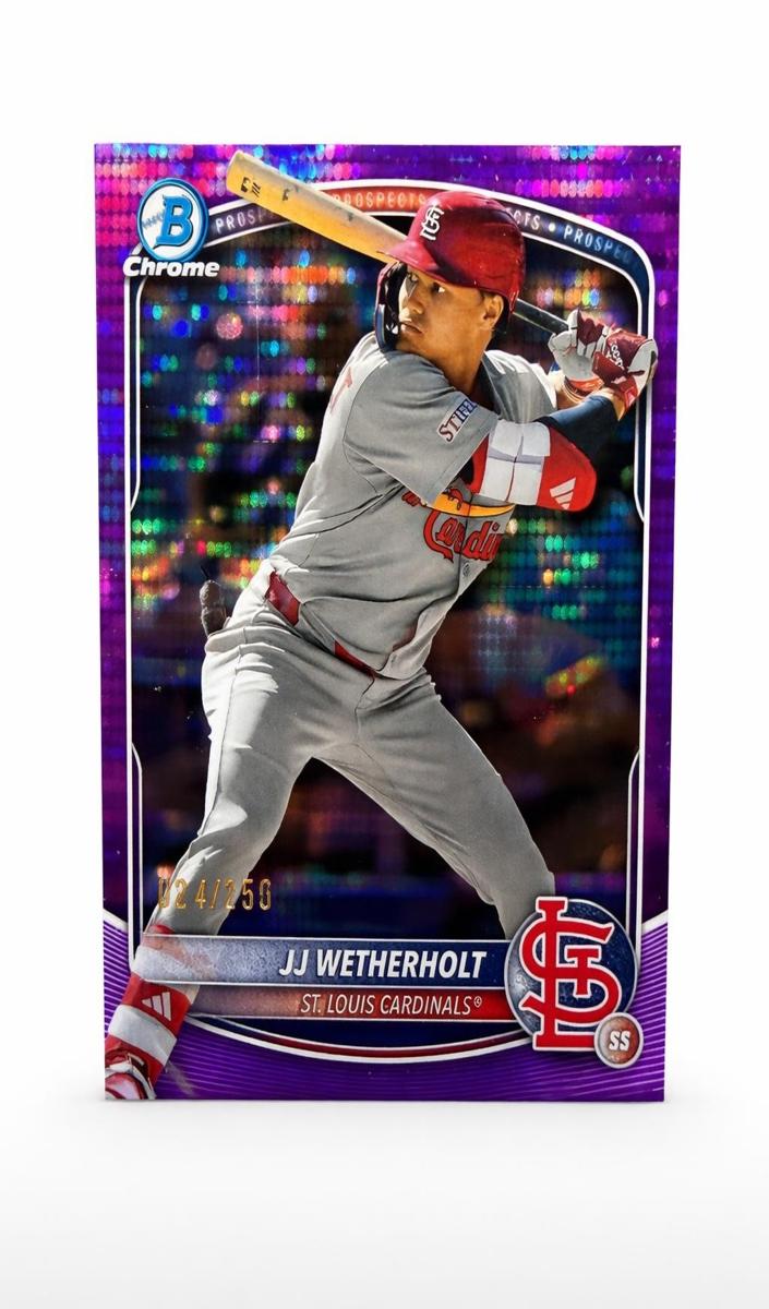 2025 Bowman Chrome Prospects Baseball Purple Pulsar Refractor JJ Wetherholt #BCP-241